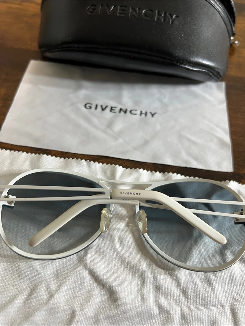 Givenchy Round Metal Sunglasses in Black and Silver